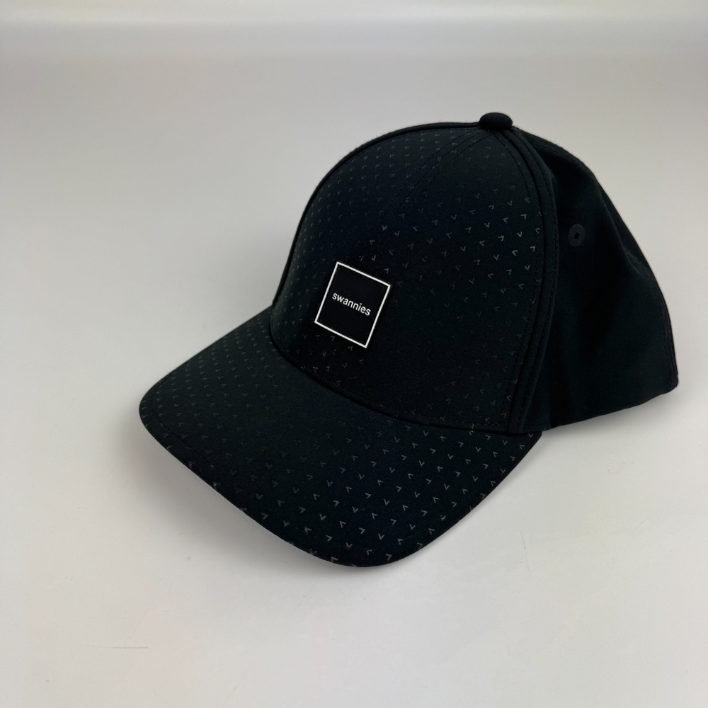 Swannies Golf Adjustable Snapback Hat Cap Black